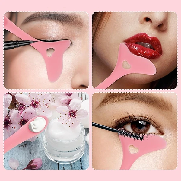 Multifunctional DIY Grooming Easy To Use Silicone Mascara Saver Eyebrow Stencil