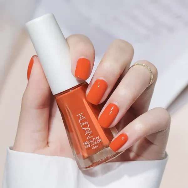 10ml Fast Drying Glitter Nail Polish - Skin Friendly Orange Shade