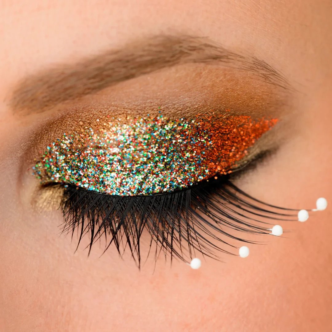 Multicolor Sequin Glitter Eye Decor for Dazzling Parties