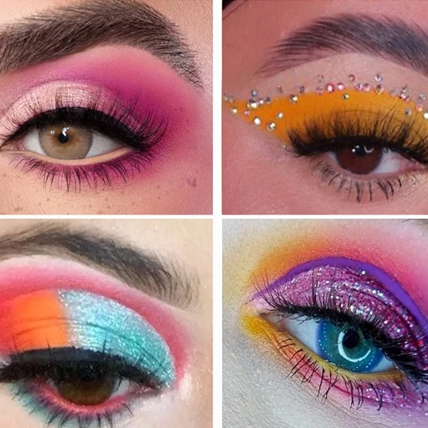 Multi Color Glitter Eyeshadow Palette - High Quality Versatile & Stunning Eye Lo