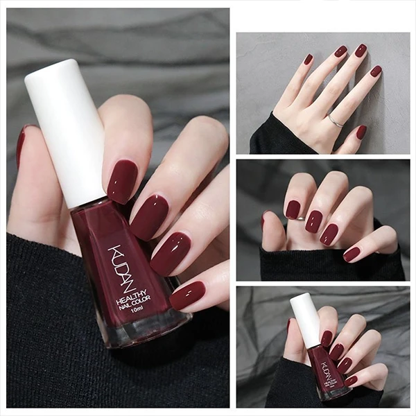 Red Peelable Nail Polish - Fast Drying Pro Women's Nail Art Supplies