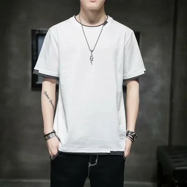 Yellow Men's Cotton T-Shirt - Stylish & Breathable Summer Fashion