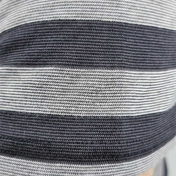 Striped Polo Shirt for Men Summer Fashion Top - Gray Short Sleeves - Casual Wear