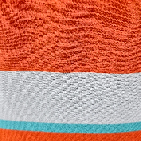 Orange Stripes Polo Collar T-Shirt - Men's Fashion - Baggy Style - Half Sleeves