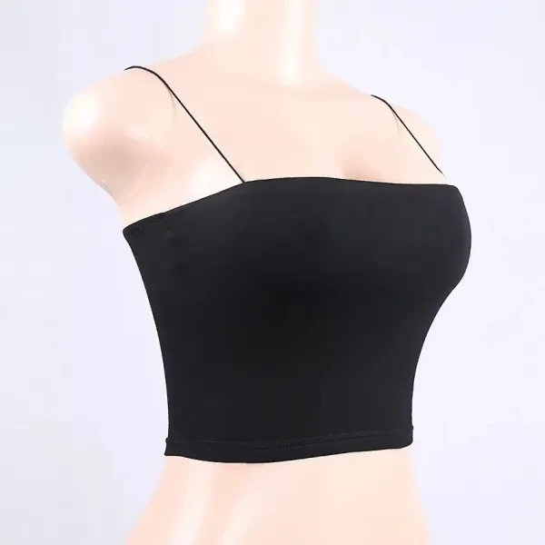 Fashionable Black Crop Top- Trendy Tank for Women