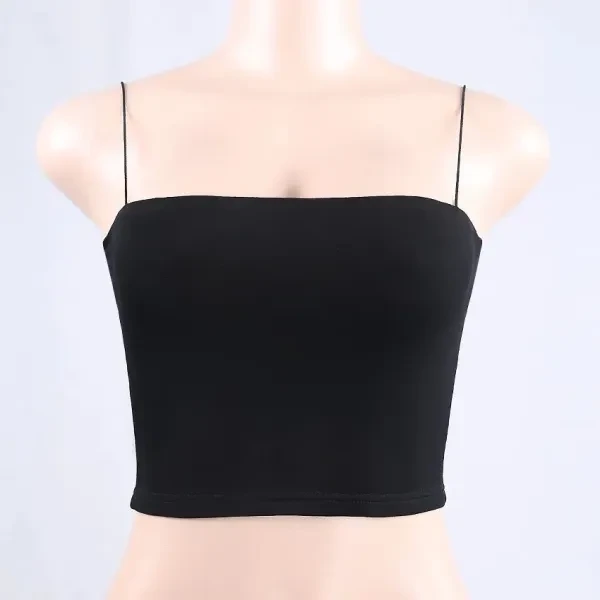 Fashionable Black Crop Top- Trendy Tank for Women