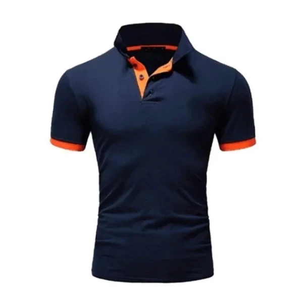 2pcs Polo Shirts Men's Casual Slim Fit Cotton Sport Tops