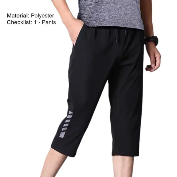 Black Two Tone Striped Shorts for Men - Sporty and Stylish