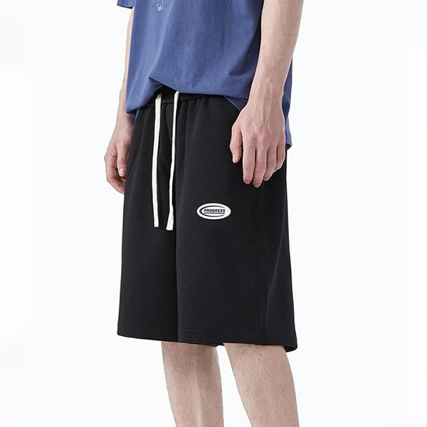 Black Loose Shorts - Men's Summer Casual Quick-Drying Pants with Pockets