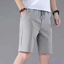 Solid Color Drawstring Men Summer Wear Shorts, Comfortable Double Pocket Running