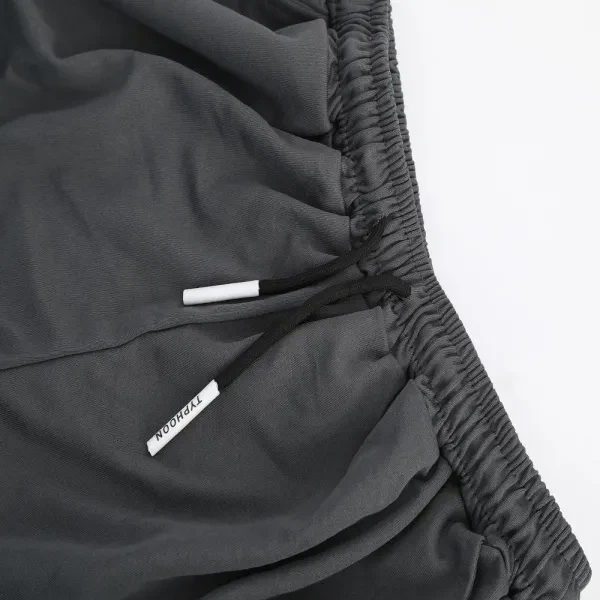 Solid Color Drawstring Men Summer Wear Shorts, Comfortable Double Pocket Running