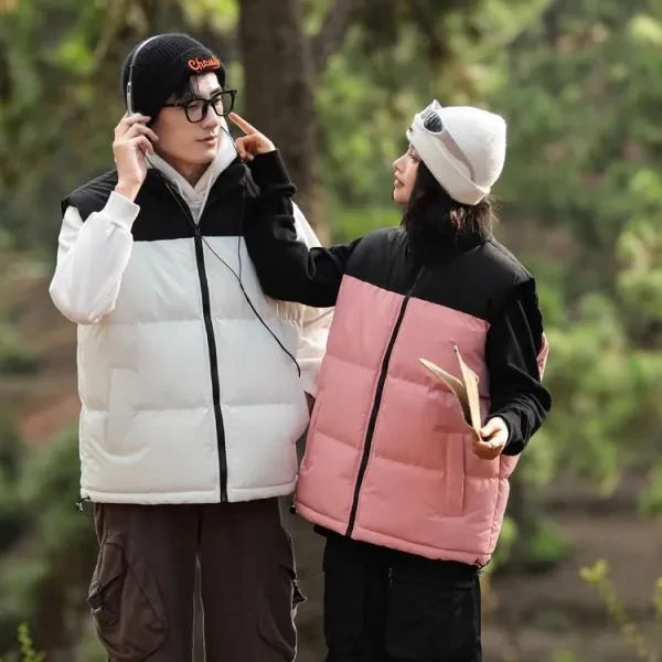 Winter Style Sleeveless Quilted Puffer Jacket - Men's Warm Windbreaker Coat