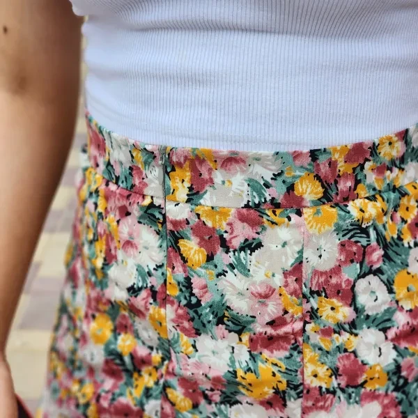 Eye-catching Floral Mini Skirt - Elastic Waist - Multi Color - Perfect for Women