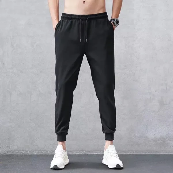 Solid Color Drawstring Closure Men Sports Trouser With Double Side pocket, Comfo