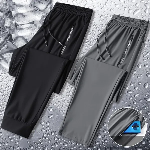 Draw String Men Comfortable Summer Thin Loose Trousers, Fashionable Sports Pant