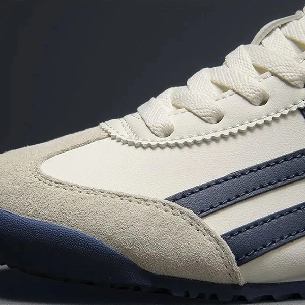 Colorful Stripes Pattern Men Flat Shoes Lace Up Soft Bottom Fashion Casual Party