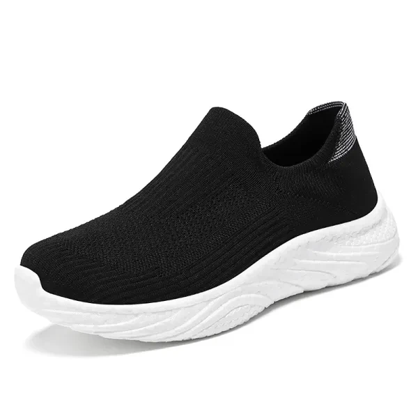 Mesh Breathable Slip-On Wear Resistant Almond Toe Lightweight Men Walking Flat F