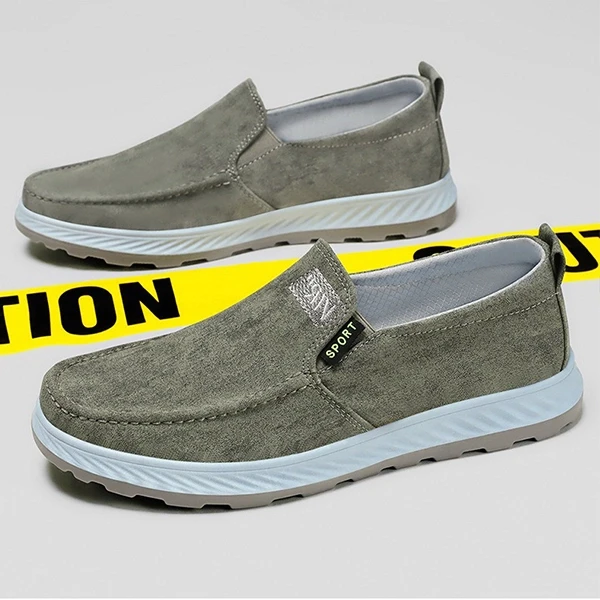 Suede Wear Resistant Casual Wear Anti-Skid Moccasin Slip-On Men Fashionable Flat