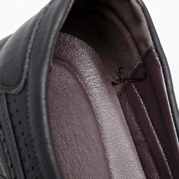 Gradient Color Stitch Detail Anti-Skip Wear Resistant Moccasin Slip-On Men Fashi