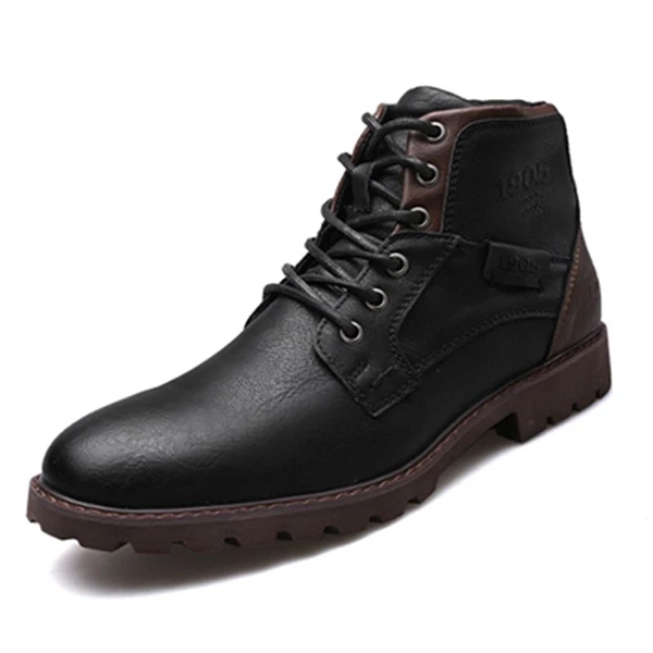 Black Combat Men Boots Non-Slip Outdoor Hiking Boots