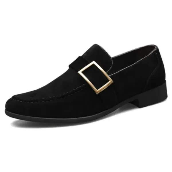 Prem. Suede Loafers Luxury Design Soft Soles Pointed Toe for Men
