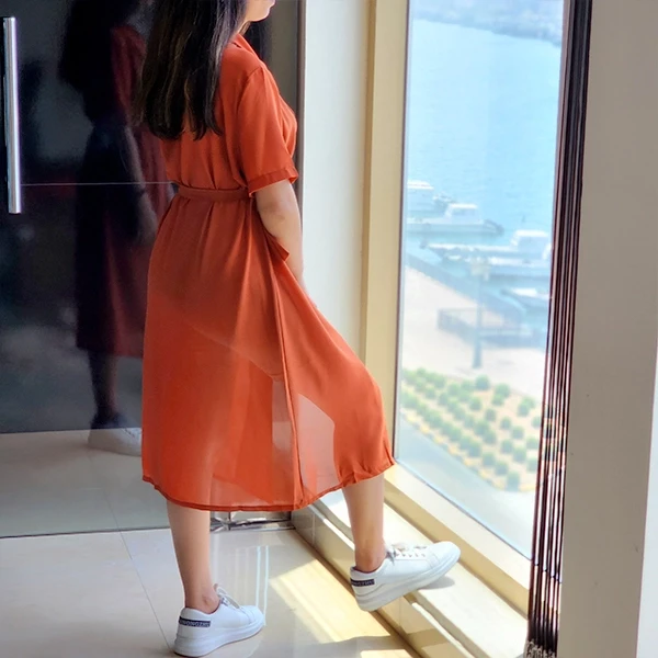 Coffee Suit Style Half Sleeves Cardigan - Women's Jacket