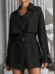 Lapel Neck Full Sleeves Dual Pocket Design Casual Wear Winter Coat Women Jacket