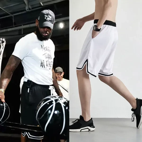 Men's Striped Elastic Waist Shorts - Lightweight Summer Bottoms