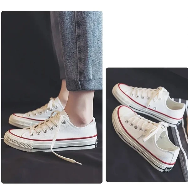 Lightweight Lace Closure Flat Low Cut Men Sneakers Trend Style Fashion Streetwea