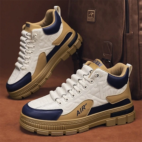 Trendy Design Fashion Wear Men Sneakers Lace Up Thick Bottom Round Toe Casual Ou