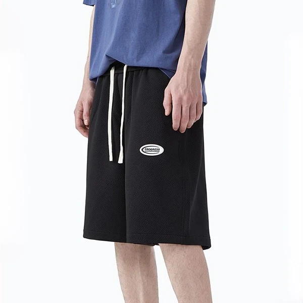 Black Loose Shorts - Men's Summer Casual Quick-Drying Pants with Pockets