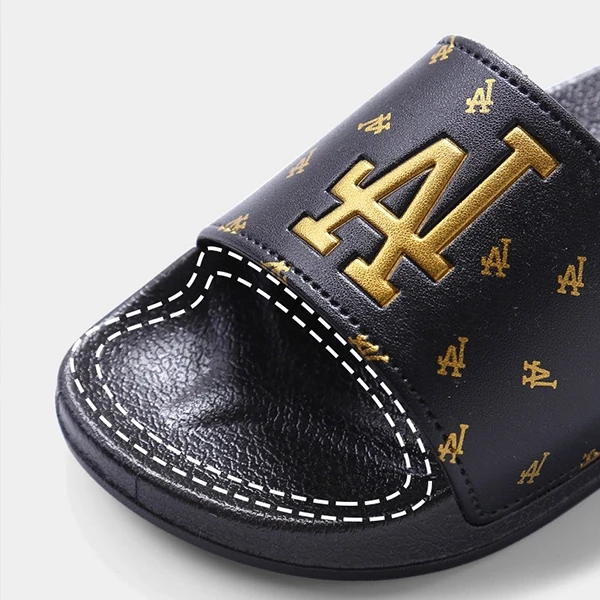 Letter Print EVA Soft Sole Open Toe Couple Men Outdoor Comfy Wear White Color Li