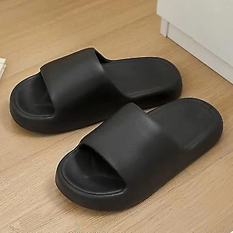 Unique Plain Design Non-Slip Men Summer Wear Slides Soft Sole Slippers