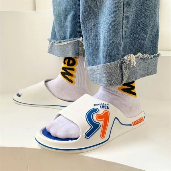 Men Slippers Soft Non Slip Sandals Fashion Footwear Comfortable Indoor Outdoor S