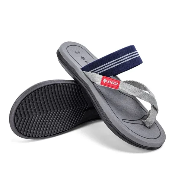 Men's Elastic Strap Toe Thong Slippers - Comfy Summer Flip Flops