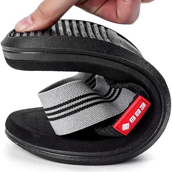 Men's Elastic Strap Toe Thong Slippers - Comfy Summer Flip Flops
