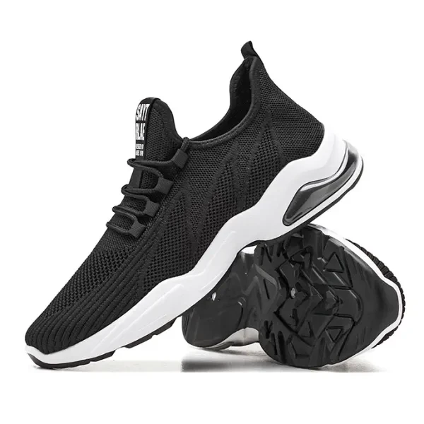 Men Trendy Air Cushion Sports Shoes, Comfortable Breathable Running Sneaker For
