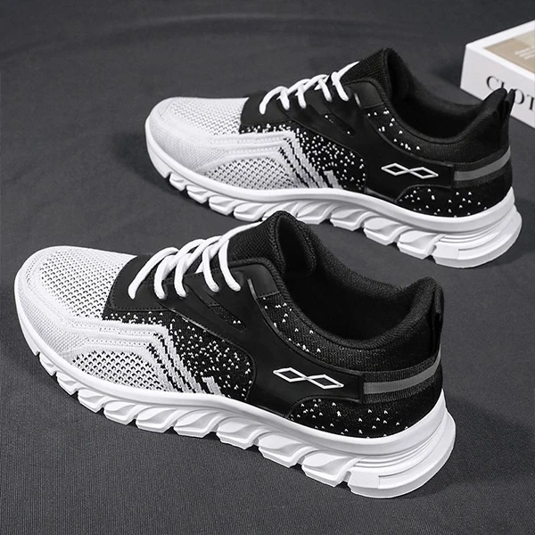 High Quality Breathable Men Sneakers Lace Up Soft Sole Sports Shoes Casual Runni