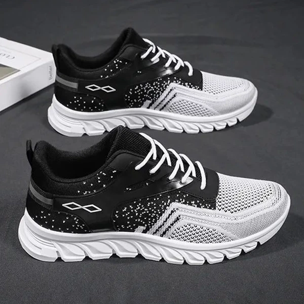 High Quality Breathable Men Sneakers Lace Up Soft Sole Sports Shoes Casual Runni