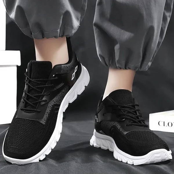 High Quality Breathable Men Sneakers Lace Up Soft Sole Sports Shoes Casual Runni