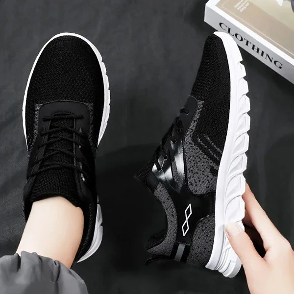 High Quality Breathable Men Sneakers Lace Up Soft Sole Sports Shoes Casual Runni