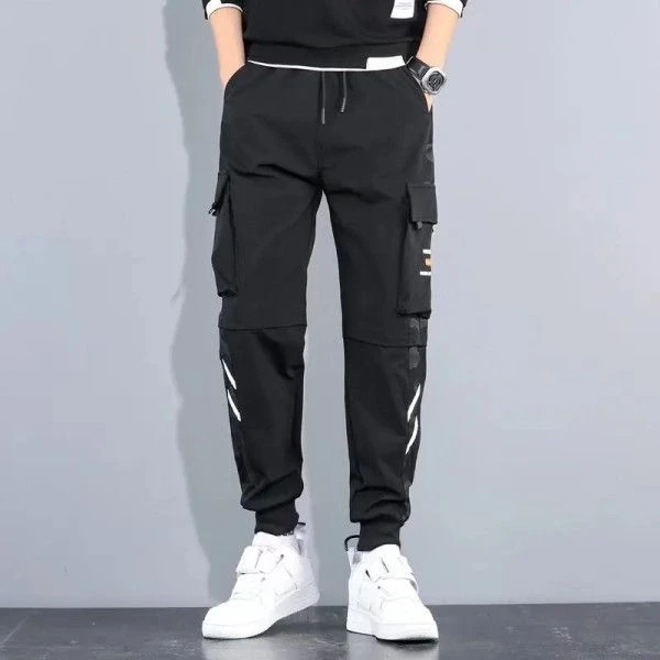 High Quality Streetwear Jogger Drawstring Design Casual Wear Men Cargo Pants