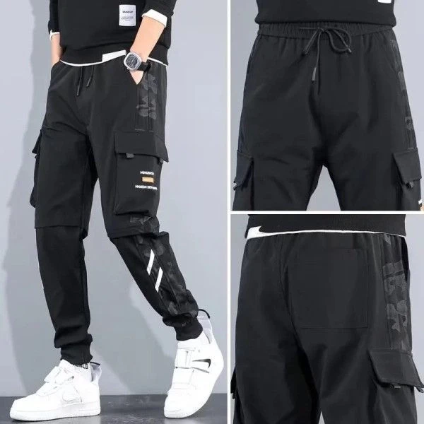 High Quality Streetwear Jogger Drawstring Design Casual Wear Men Cargo Pants