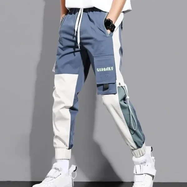 Streetwear Cargo Pants for Men Hip Hop Style Joggers Drawstring High-Quality Swe