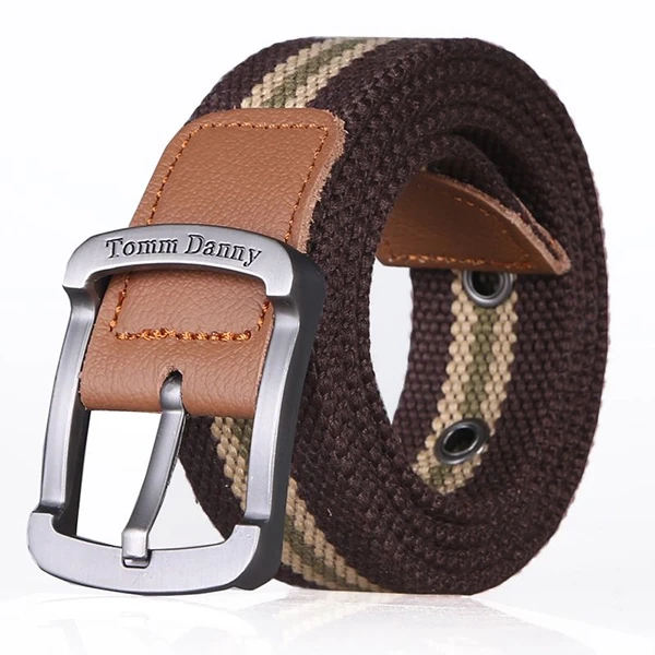 Strong Quality Buckle Closure Men Belts Tactical Canvas Adjustable Outdoor Sport