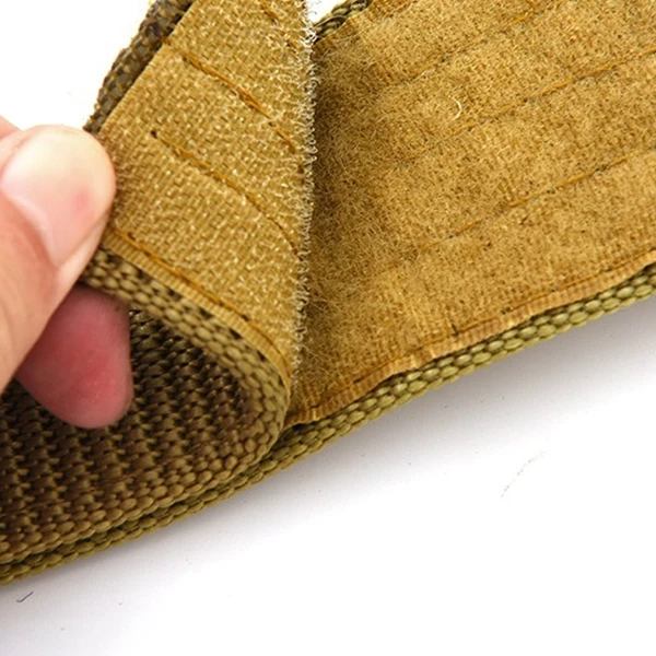 Green Canvas Tactical Belt - Adjustable & Heavy-Duty for Hunting Hiking and Trav