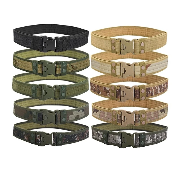 Rapid Release Belt - Green Canvas - Adjustable - Outdoor Travel