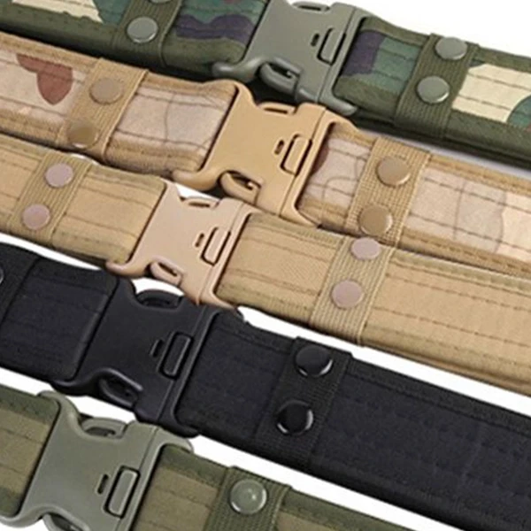 Rapid Release Belt - Green Canvas - Adjustable - Outdoor Travel