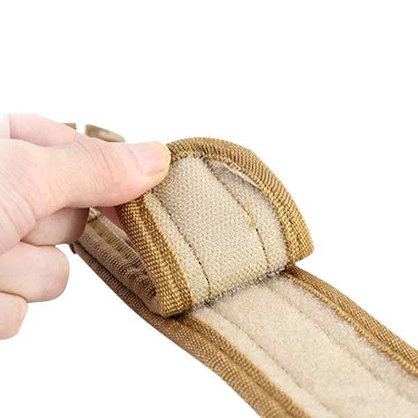 Khaki Tactical Belt for Men with Heavy Duty Buckle - Outdoor Travel Hunting Hiki