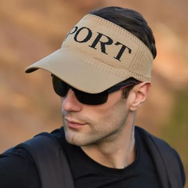 Stay Cool & Stylish Outdoors Men's Beige Sun Protection Canvas Hat